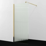 Душевое ограждение WasserKRAFT Rur 30W40PG-FL 120 профиль золото глянцевое/стекло рифленое