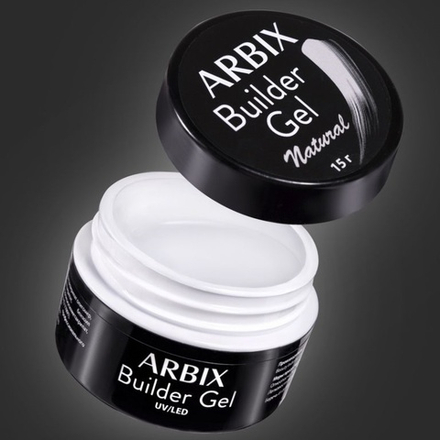 Гель для наращивания ногтей Arbix  Builder Gel Natural, 15г.