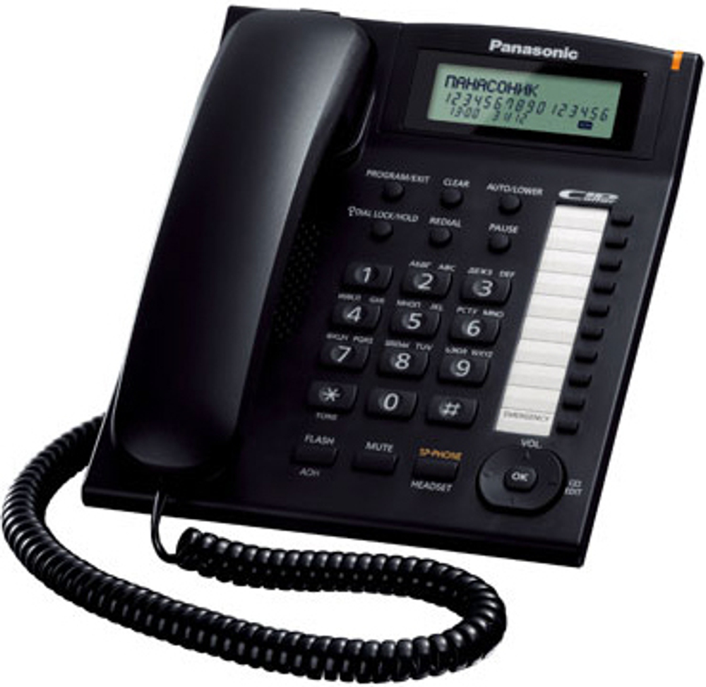 Телефон проводной  Panasonic KX-TS2388RUB