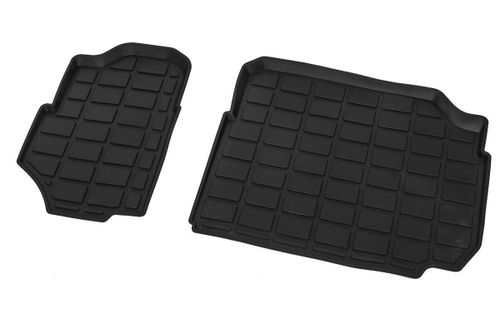 Коврики в салон автомобиля Rival (3-й ряд) для Skoda Kodiaq (7 мест) 2017-2021 2021-н.в., литьевой полиуретан, без крепежа, 2 части, 65105002