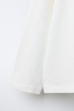 ZARA ЛОНГСЛИВ С ВЫШИТЫМ ЛЬВОМ, БЕЛЫЙ