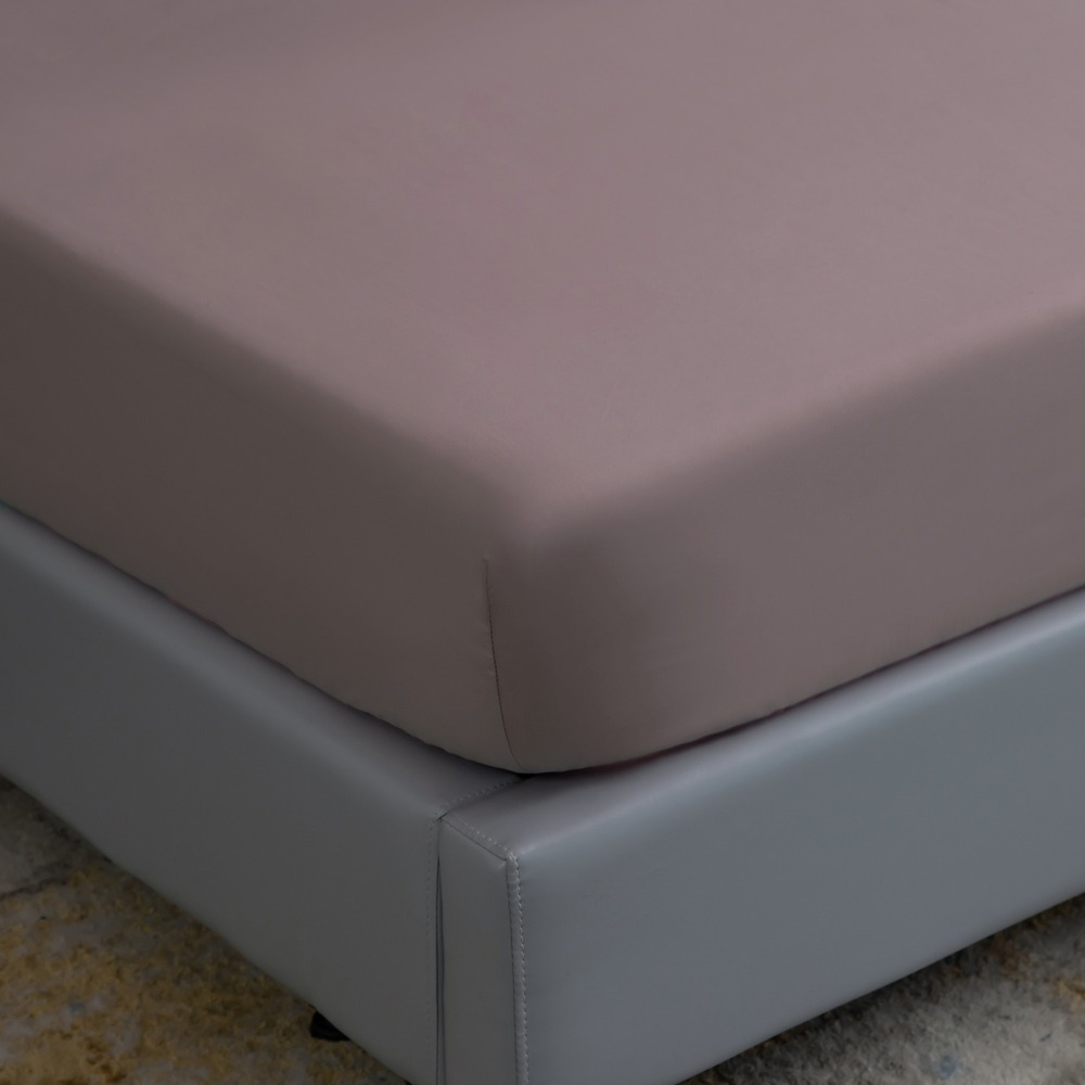 Комплект постельного белья Однотонный Сатин на резинке CSR036