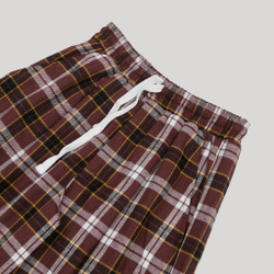 Plaid Baggy Pants Chocolate