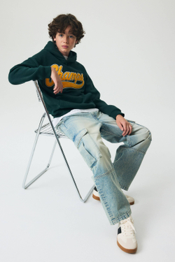 H&M Джинсы-карго, голубой