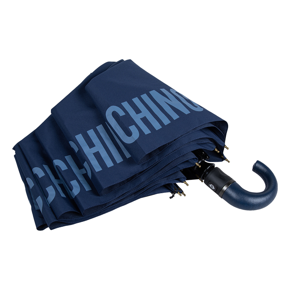 Зонт складной Moschino 8064-ToplessF Logo Blue Moschino