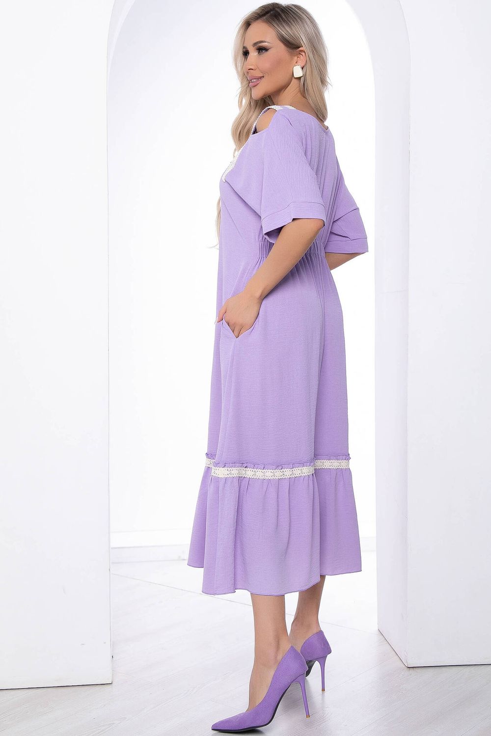 Платье "Хит лета" (лиловое) П8807 LT Collection