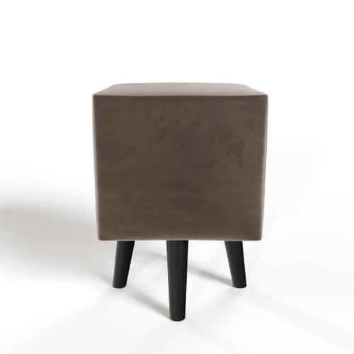 Пуф квадратный на высоких ножках Фантазёр Z-4 (Коричневый) в офис, дом, салон красоты, прихожая, гостиная, на кухню, в кафе, в зону ожидания, в коридор, к туалетному столику. Банкетка, подставка.