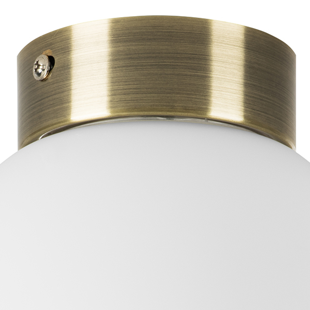 812011 Люстра GLOBO 1х40W E14 БРОНЗА/БЕЛЫЙ