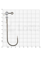 Джиг-головка для рыбалки BKK Round Elite-Stinger Eye Bait Keeper, размер крючка 10/0, вес 5г, 2 шт.