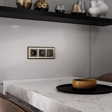 Накладка для розетки USB (бронзовый)