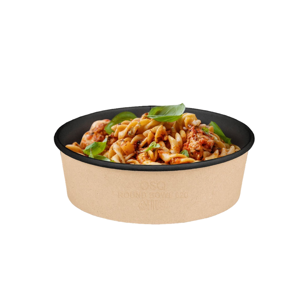OSQ Упаковка Round Bowl черный 620 БЕЗ КРЫШКИ (1/45/270)