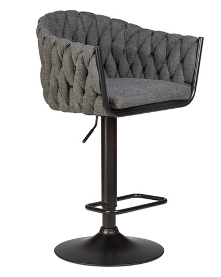 Стул барный DOBRIN LEON, графитовая ткань (LAR-275-21)