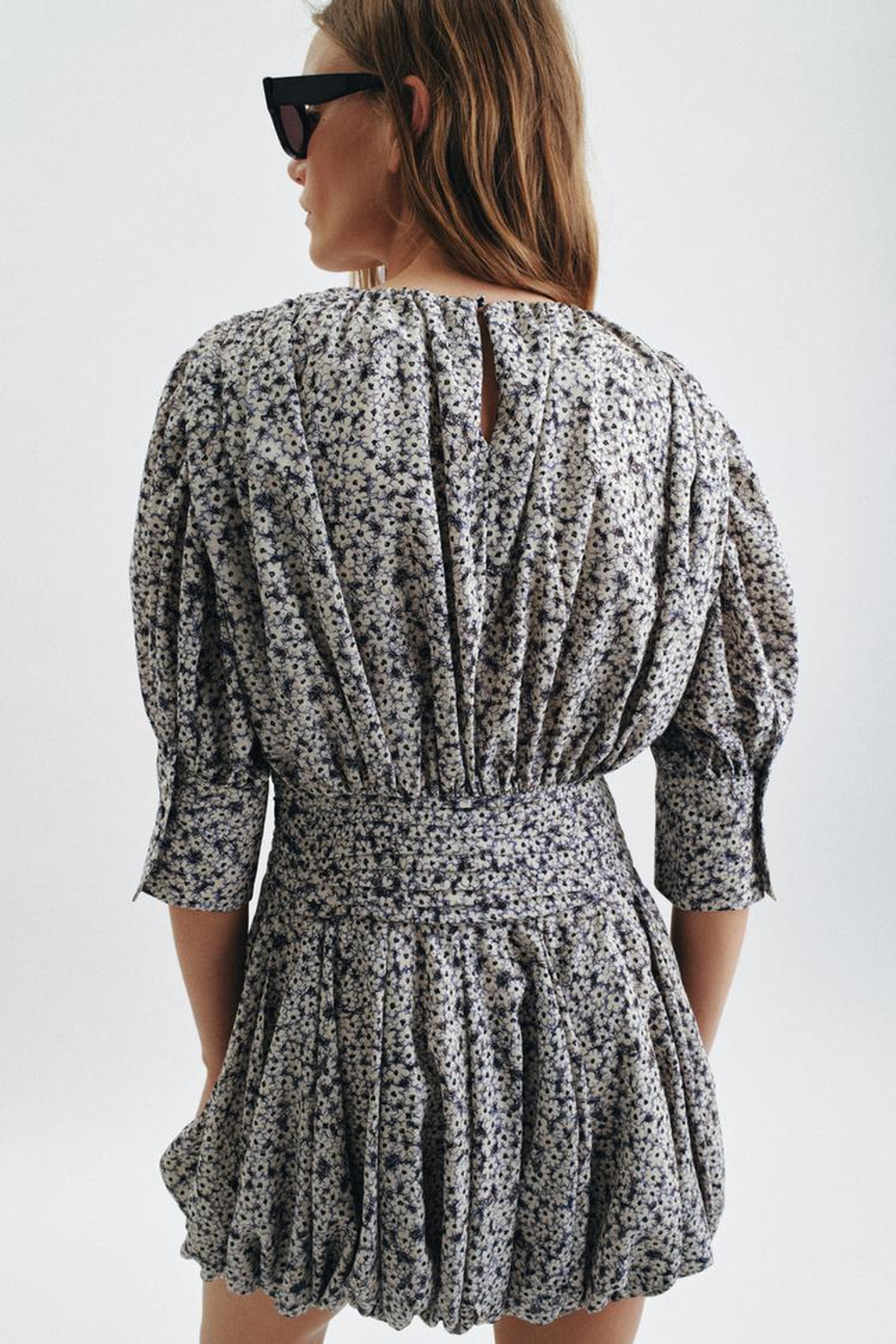 ZARA КОРОТКОЕ ПЛАТЬЕ С ПРИНТОМ — ZW COLLECTION, РАЗНОЦВЕТНЫЙ