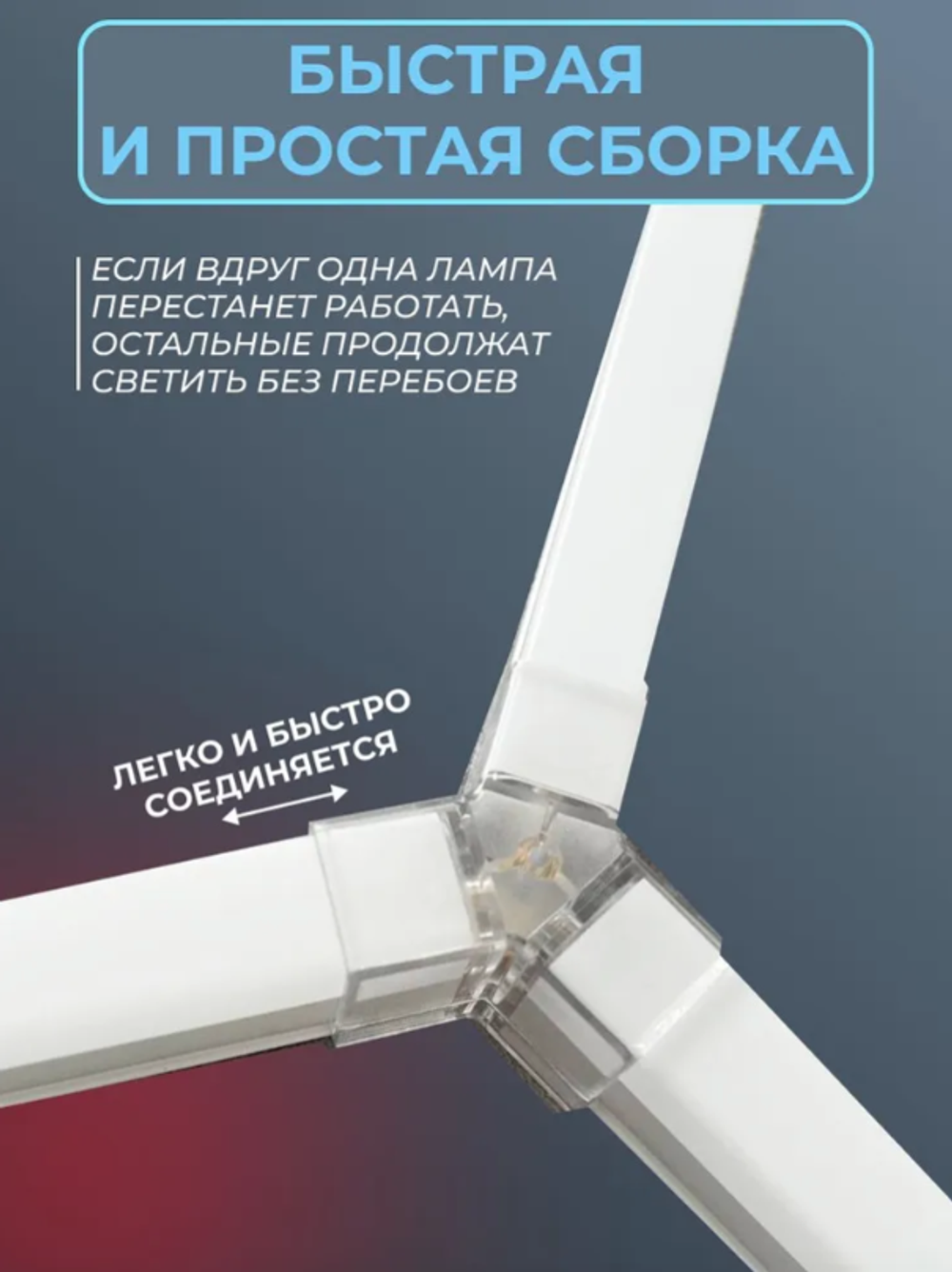 Светильник потолочный светодиодный модульный 5 СОТ 230Вт 220В, комплект модульного LED освещения