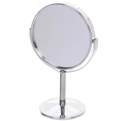 Зеркало настольное на ножке «Beauty», двухстороннее с увелич., круг, 14см, d-8см