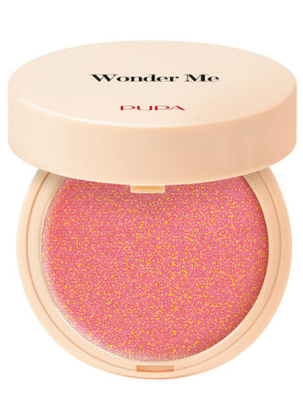 Pupa Румяна для лица Wonder Me Blush, натуральный эффект, с гиалуроновой кислотой, тон №001, Заинтересуй меня, 4 гр