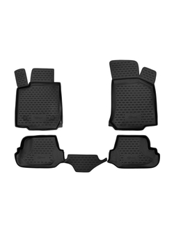 Коврики в салон для SKODA Octavia Tour (I, Ir), 1996-2011, 4 шт. (Повышенная устойчивость, повышенная износостой FORMAT.45.09.210K