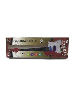 Гитара детская Юный гитарист красная