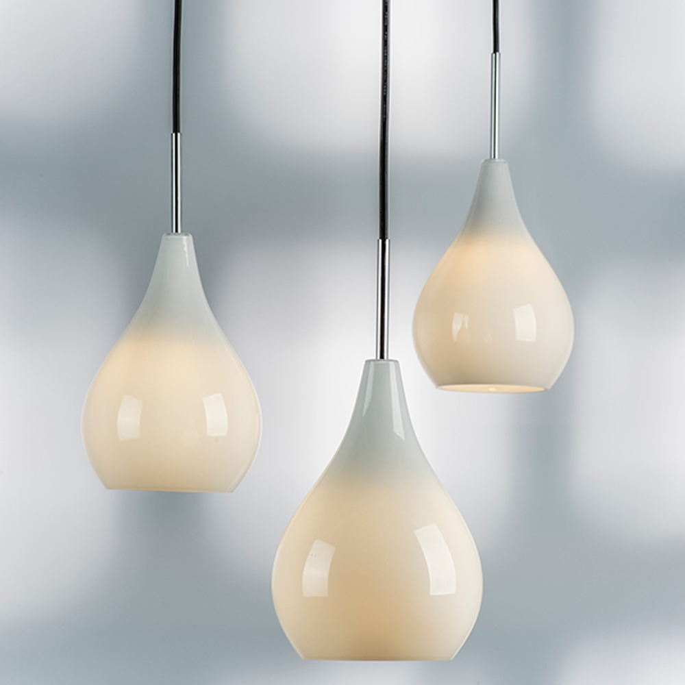 803030 Подвес PENTOLA 1х40W E14 ХРОМ/БЕЛЫЙ