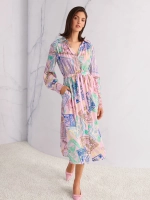 Платье из вискозы и шелка