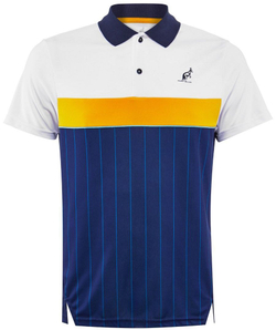 Мужское поло теннисное Australian Printed Ace Polo - blu cosmo