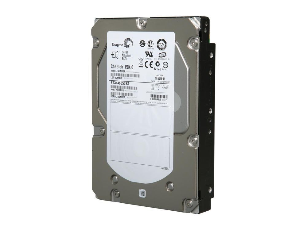 Жесткий диск Seagate 146GB 15K LFF SP SAS HDD ST3146356SS 146 GB