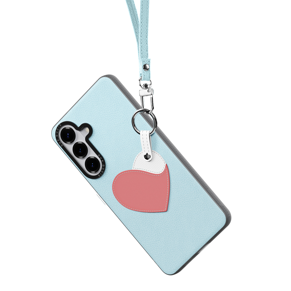 Чехол синего цвета (Sky Blue) для Samsung Galaxy S26+ Плюс, серия Luvy Series Case (со съемным ремешком) от Dux Ducis