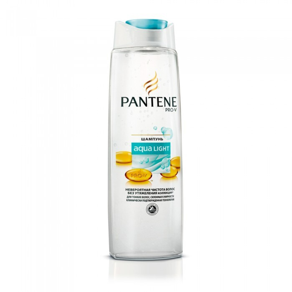 Pantene Pantene Легкий питательный шампунь Aqua Light для тонких склонных к жирности волос 250 мл