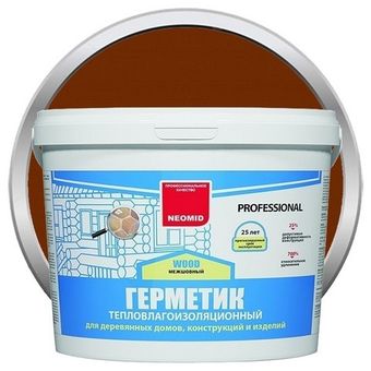 Герметик акриловый Neomid Wood Proffesional межшовный тик 3 кг