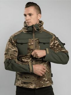 Тактическая куртка флисовая демисезонная 7.26 Мультикам