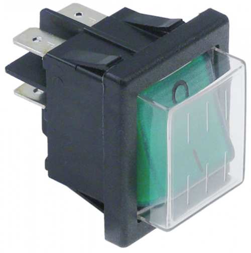 3319464 LF Зеленый двухполюсный переключатель (O-I) с защитным колпачком