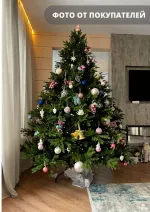 Елка с гирляндой встроенной «Престиж» (Литая хвоя) 3 м