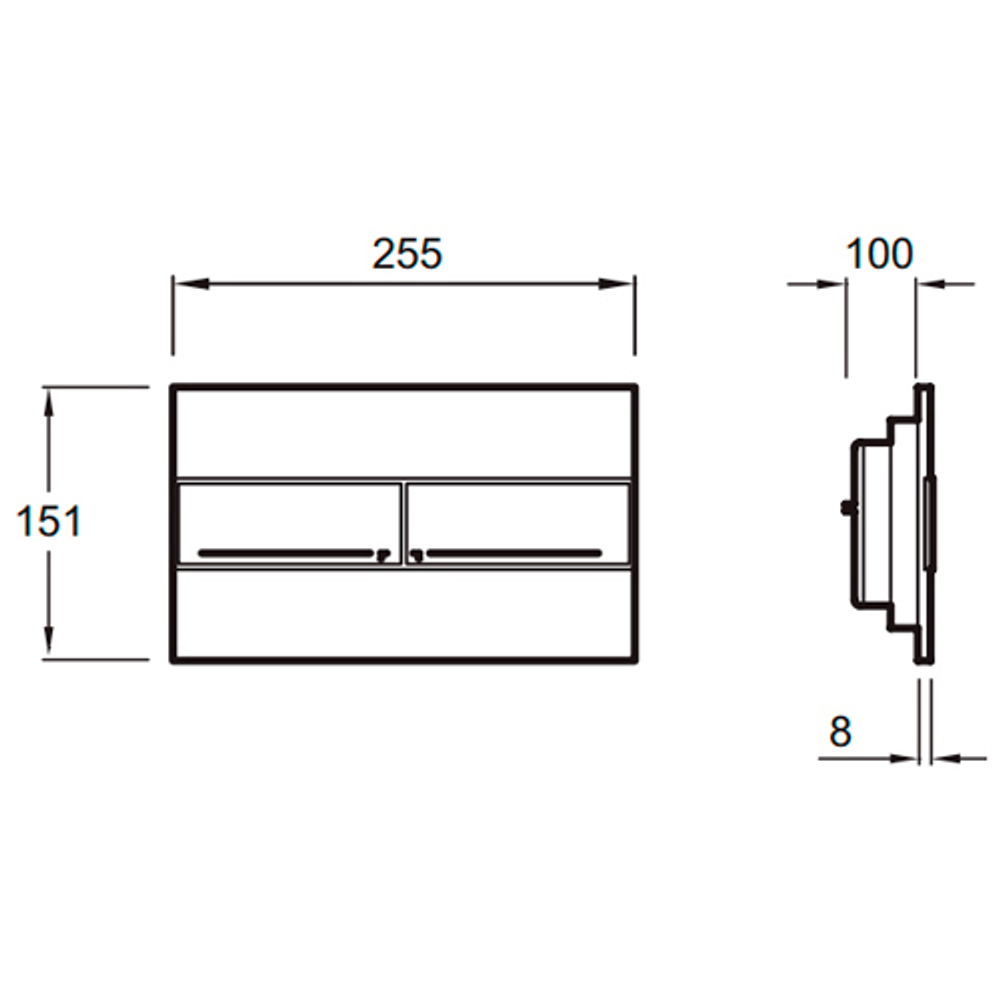Смывная клавиша Jacob Delafon  E4316-00 белая
