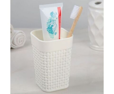 Стакан для ванной Oslo, молочный туман, Plast team