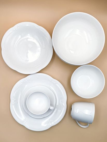 Блюдо овальное 25,5х17,5 см. набор 4 шт. "White Ornaments"