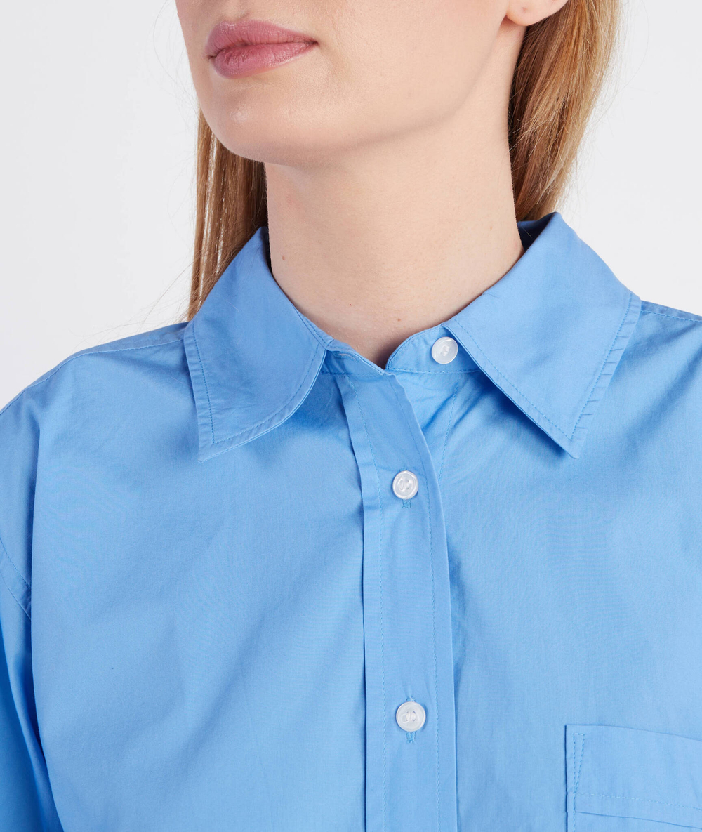 рубашка 1985 org co poplin overszd Tommy Hilfiger - голубой(WW0WW39198)