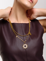 Колье "Sun mix chains" Gold