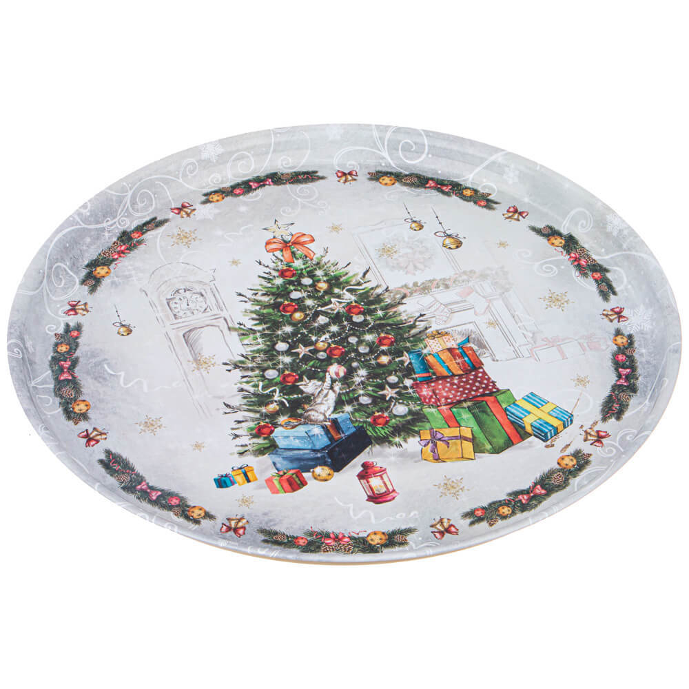 Поднос сервировочный "Новый год" 33*2,1см, 898-130