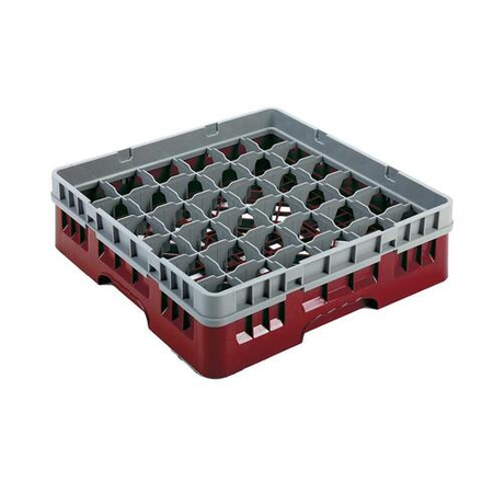 Кассета для мойки посуды 36 ячеек (размер ячейки 50*50*143 мм) красная P.L. Proff Cuisine