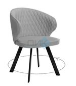 Стул DikLine 249 поворотный опоры чёрные