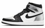 Кроссовки Jordan Air Jordan 1 High Og Retro "Silver Toe" (Женская размерная сетка)