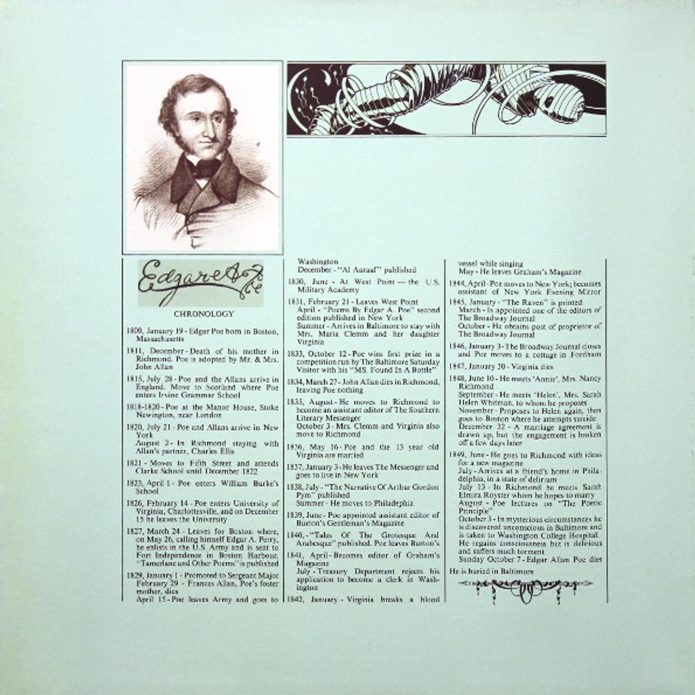 The Alan Parsons Project / Tales Of Mystery And Imagination Edgar Allan Poe (LP)