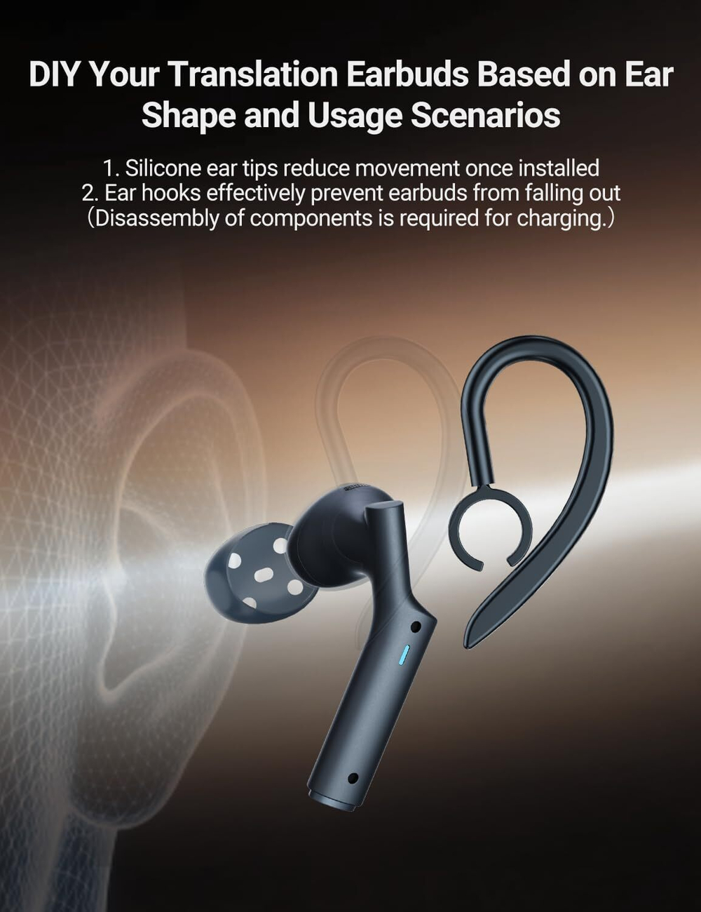 Наушники-переводчики Timekettle W4 (синие)