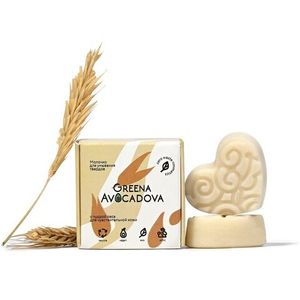 Молочко для умывания твёрдое с овсяной пудрой, Greena Avocadova, 10 г