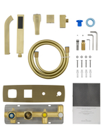 Смеситель для ванны встраиваемый WONZON & WOGHAND FLEX, Брашированное золото (WW-88889072-BG)