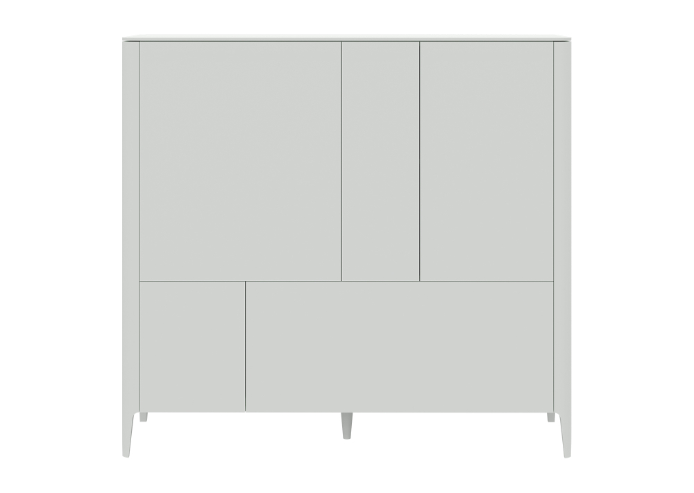 Шкаф Type 3 двери 2 ящика высота 135 см (белый)