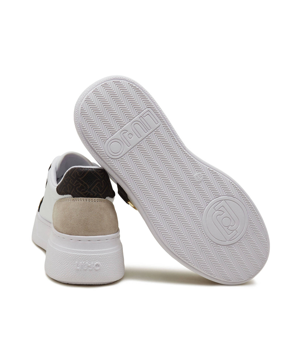 Кожаные кроссовки 05 Liu Jo - белый(BF3157 EX126)