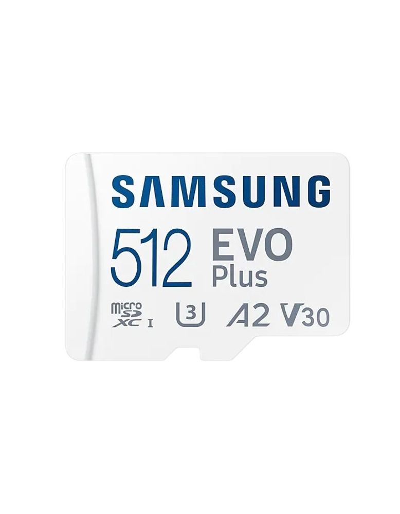 Micro SecureDigital 512Gb Samsung MB-MC512KA/RU/KR/APC EVO PLUS + adapter