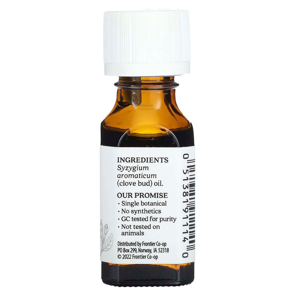 Aura Cacia, чистое эфирное масло, бутоны гвоздики, 15 мл (0,5 жидк. унции)