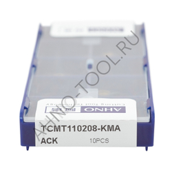 Пластина твердосплавная ISO TCMT110208-KMA ACK10E AHNO по чугуну, чистовая